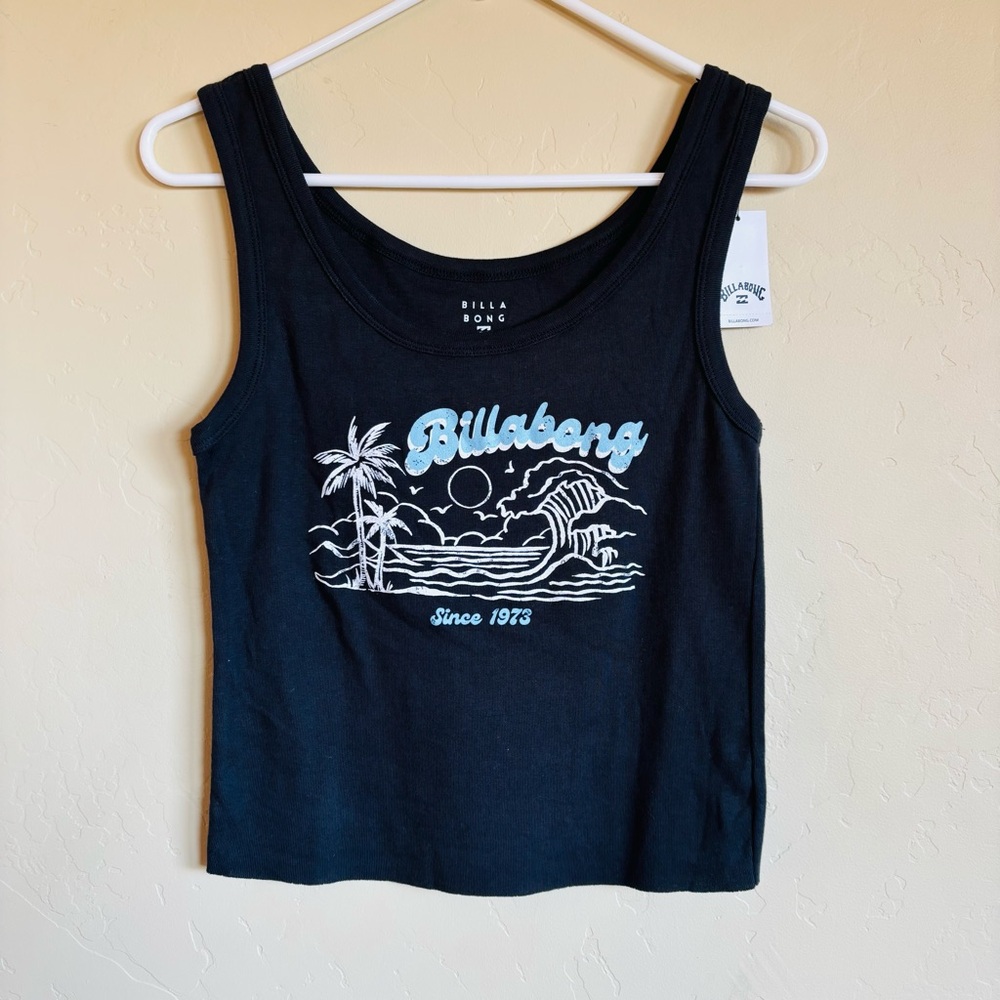 Billabong Black Beachy Graphic Tank Top - Picture 2 of 11